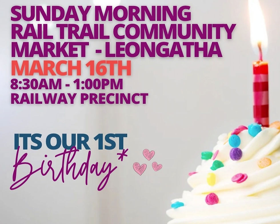 RAIL TRAIL COMMUNITY MARKET  LEONGATHA
