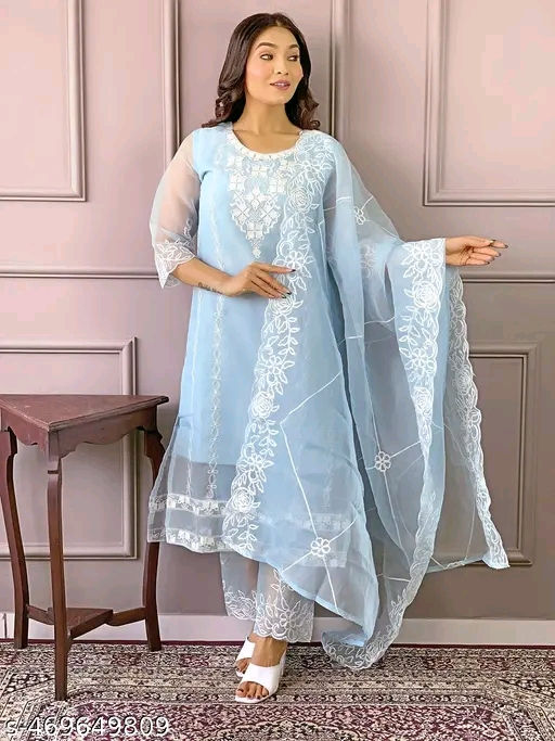 Thumbnail: Organza Dupatta set