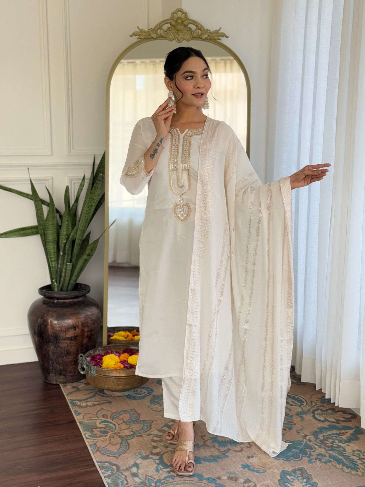 Chanderi Silk suit