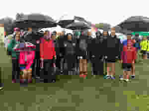 A very wet TCRC at Perkins half marathon