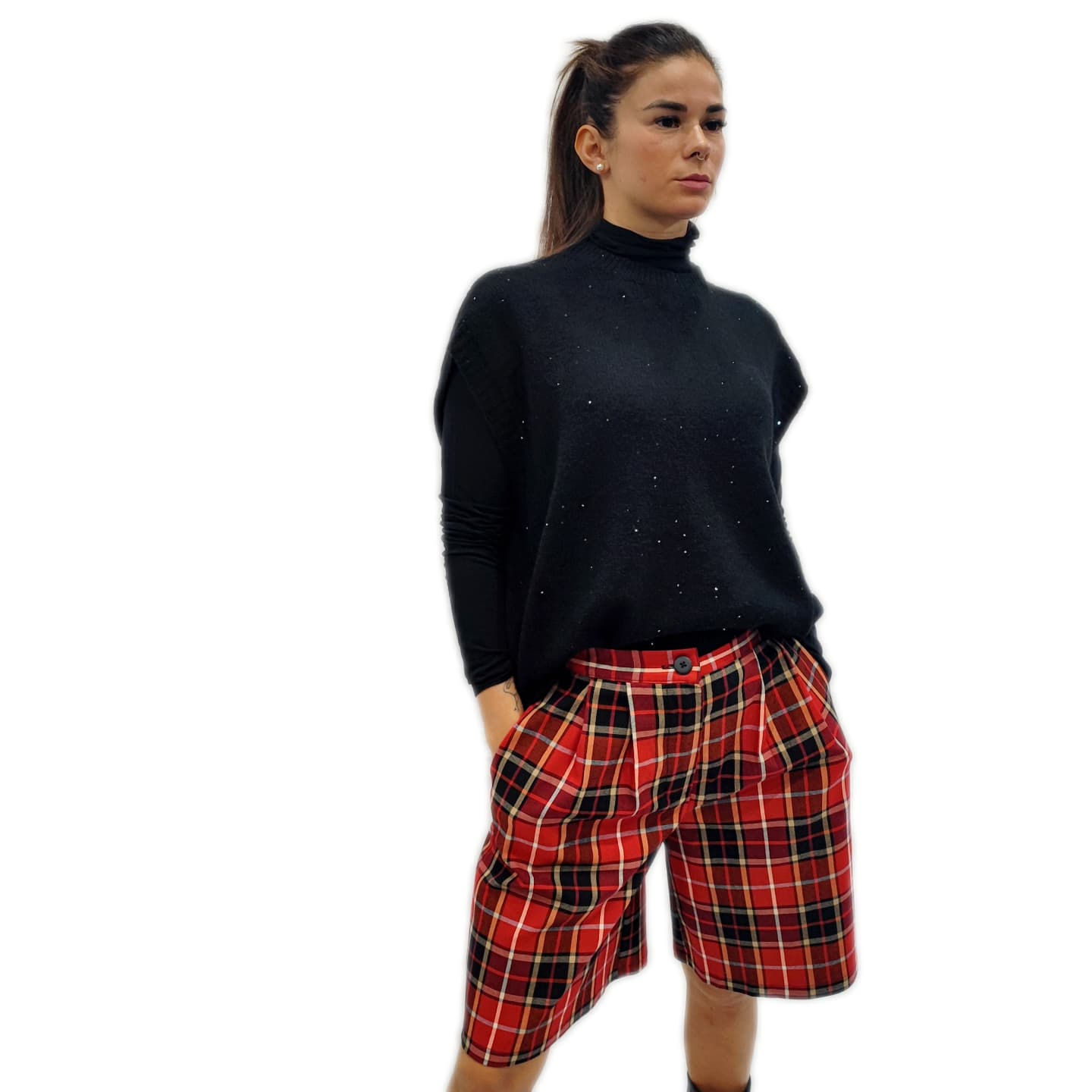 Pantalone BERMUDA Tartan
