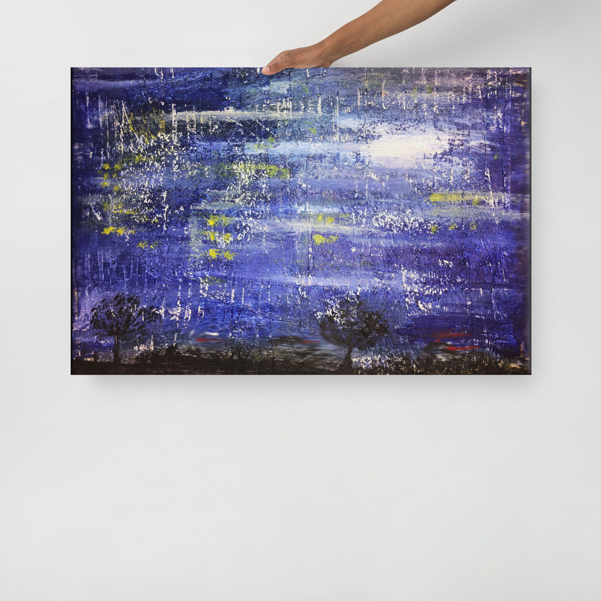 city nights on canvas
