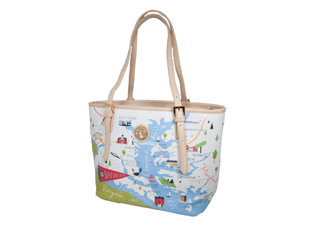 EASTERN SHORE MAP HANDBAG