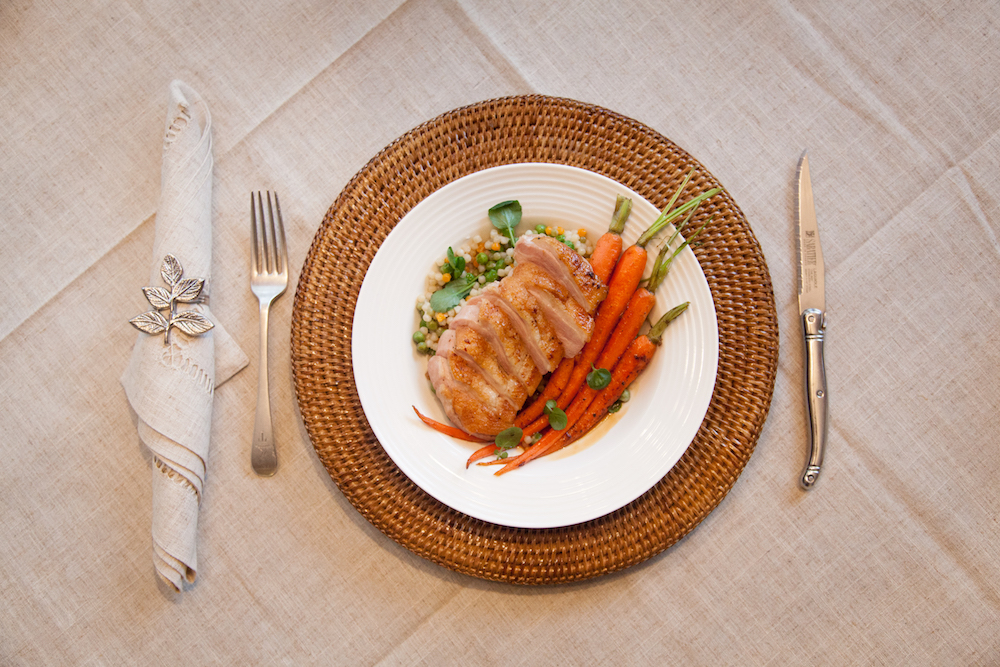 Local Flavors Crispy Duck Breast With Blood Orange Gastrique