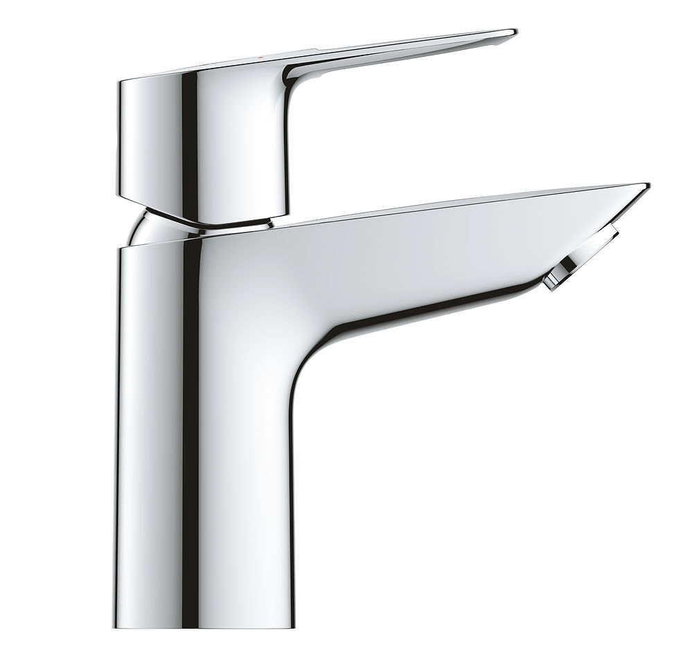 Миниатюра: Смеситель для раковины GROHE BauLoop с нажимным донным клапаном (23878001)