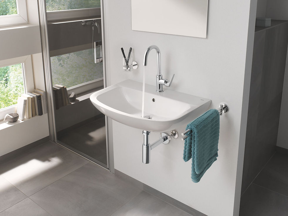 Миниатюра: Раковина GROHE Bau Ceramic 65 см, альпин-белый (39420000)