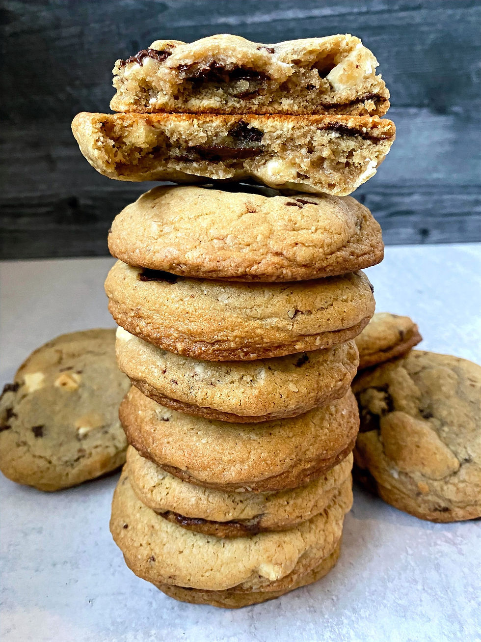 Chocolate Chunk Cookies Stack