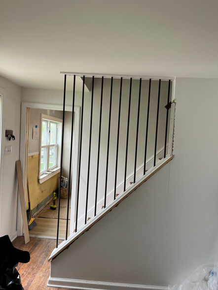 stair remodel, stair updates, cape code home, modern updates, stair design