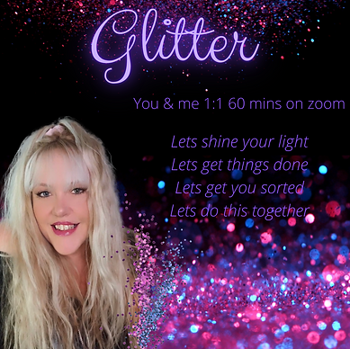 personal development session witchy glitter