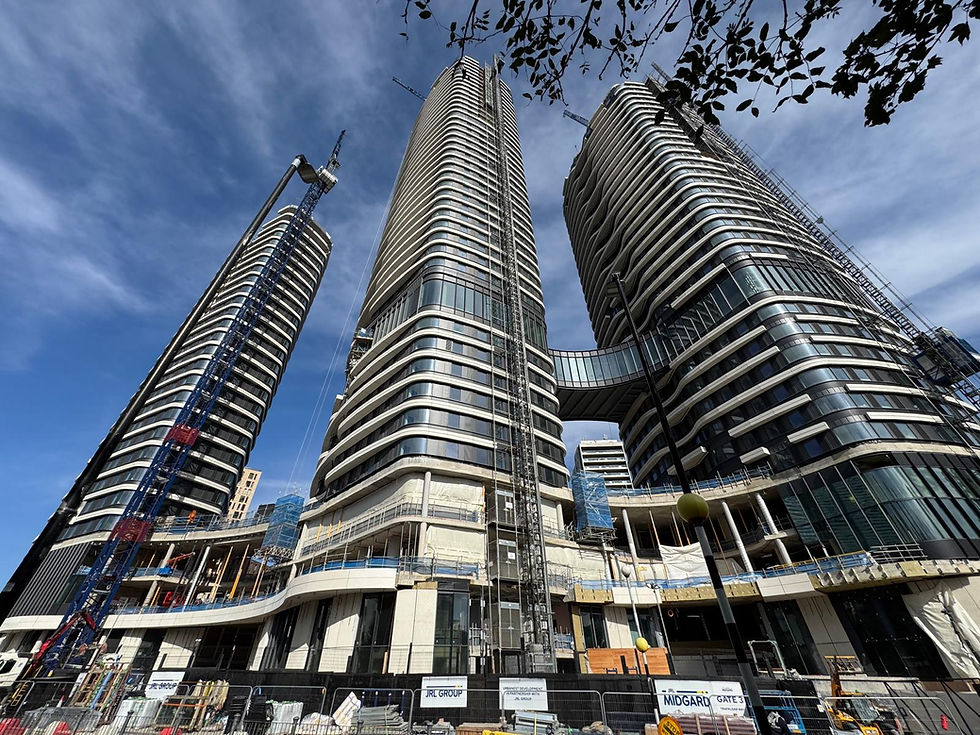 Temporary Glass Protection at 2 Trafalgar Way, London