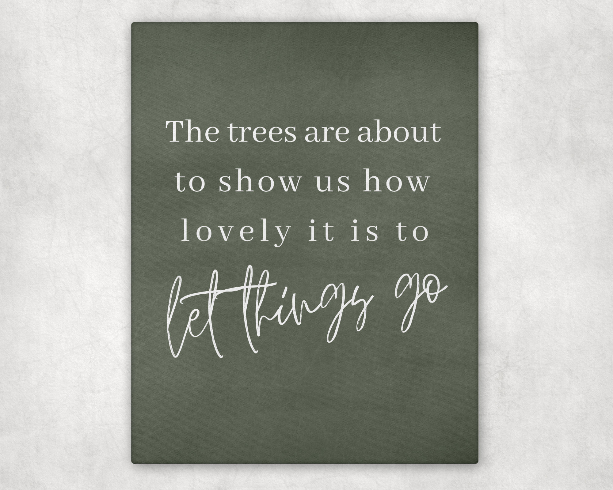 Leaves Letting Go Print