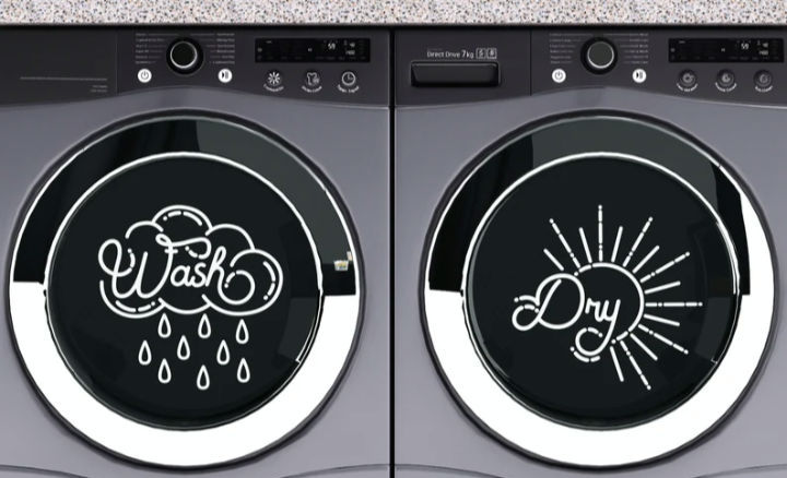 Thumbnail: Large Washer and Dryer Vinyl Decals