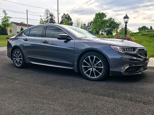 Acura TLX Grey Luxury Sedan With Window Tint