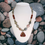 Thumbnail: Genuine Banded Agate Necklace with Pendant