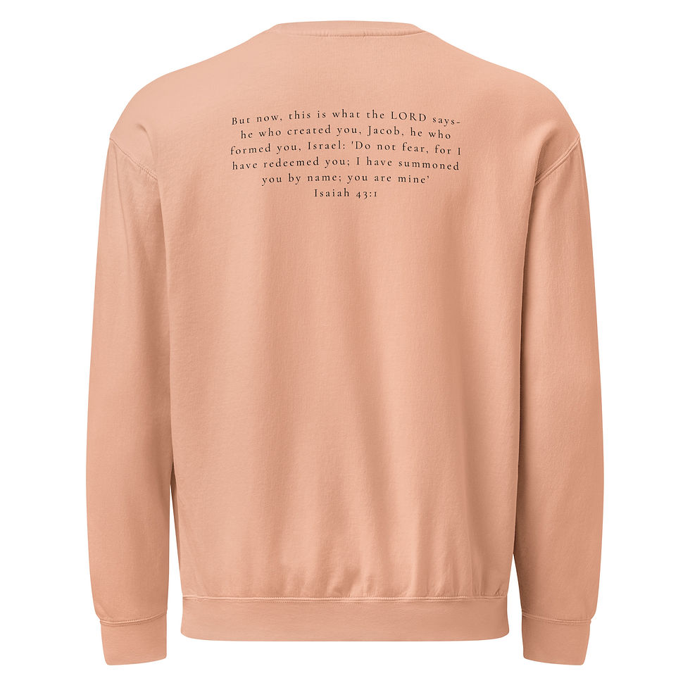 Thumbnail: My Creator Calls Unisex garment-dyed fleece crewneck sweatshirt