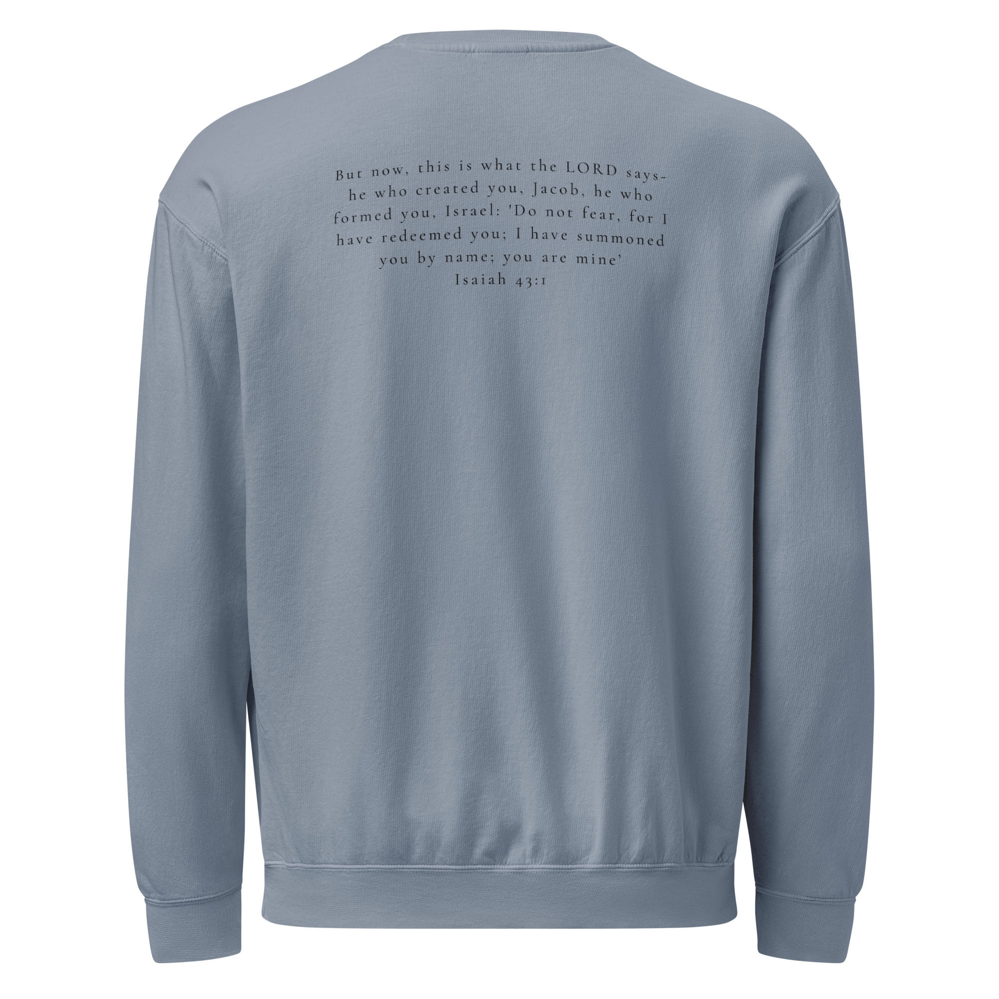My Creator Calls Unisex garment-dyed fleece crewneck sweatshirt