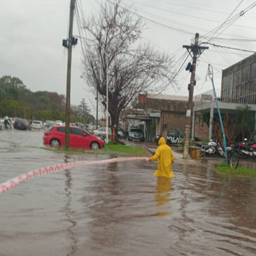 Fray Luis Beltrán registró más de 90 milímetros de lluvia y fue la localidad más afectada por el temporal