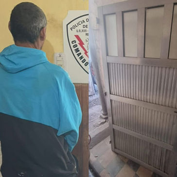 Demoraron en Granaderos a un hombre que transportaba una puerta sin poder justificar su procedencia