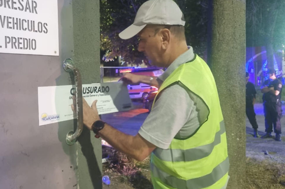 Clausuraron otro evento clandestino durante la madrugada de Navidad en Carcarañá