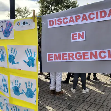 San Lorenzo se movilizó contra el veto presidencial a la Ley de Emergencia en Discapacidad