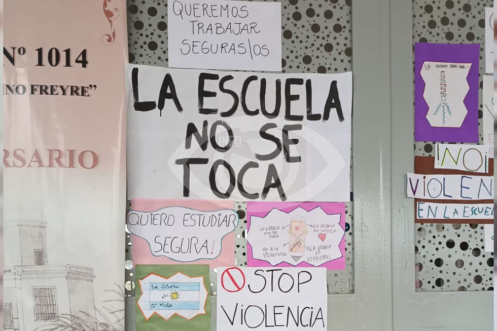 La comunidad de la Escuela 1014 se manifestó tras las amenazas: “La escuela no se toca, son territorios de paz”