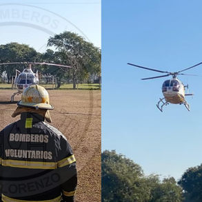 Motociclista sufrió heridas graves tras chocar con un camión en Puerto San Martín y fue trasladado en helicóptero