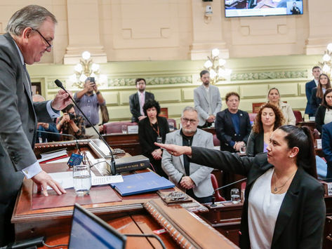 Verónica Colombo juró como convencional reformadora en reemplazo de "Locomotora" Oliveras
