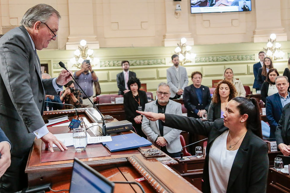Verónica Colombo juró como convencional reformadora en reemplazo de "Locomotora" Oliveras