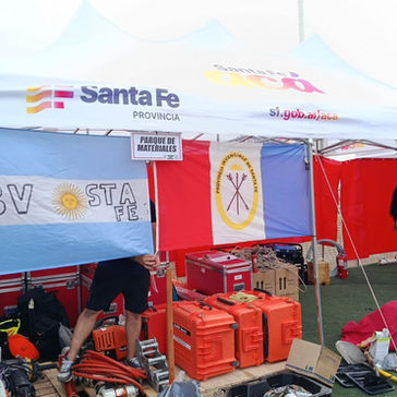 La brigada de Santa Fe comenzó sus tareas en el epicentro de las zonas afectadas por los terremotos en Venezuela