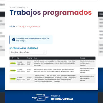 Nuestra EPE de cada día: anunciaron interrupciones en Baigorria y Beltrán como si fueran barrios de Bermúdez