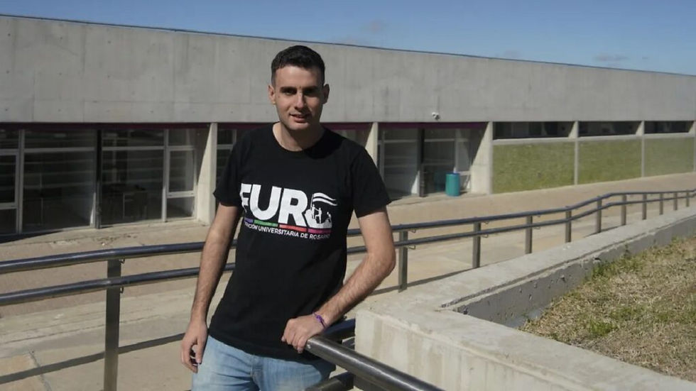 Alejo Rossi, presidente de la Federación Universitaria de Rosario (FUR)