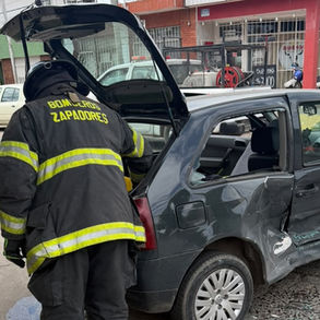 San Lorenzo: un choque entre dos vehículos en el centro provocó una pérdida de GNC