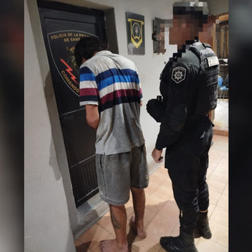 San Lorenzo: intentó ocultarse al ver a la policía, huyó y fue reducido tras oponer resistencia