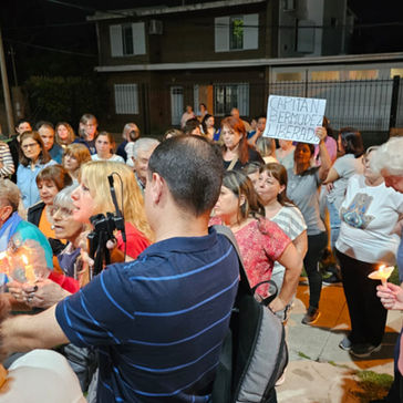 Bermudenses marcharon por justicia tras el crimen de "Chichina" y exigieron seguridad a la policía e intendente