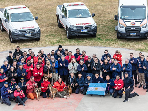 Regresó la brigada santafesina de bomberos voluntarios que brindó cooperación humanitaria en Venezuela