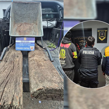 Demoraron a dos hombres que trasladaban durmientes ferroviarios en San Lorenzo