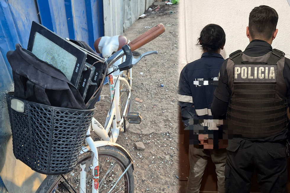 Un hombre fue detenido en Capitán Bermúdez tras robar reflectores de un poste de luz