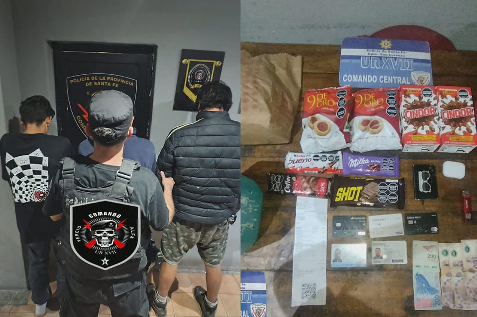 San Lorenzo: detuvieron a tres hombres acusados de robar en una Kangoo y usar tarjetas de la víctima