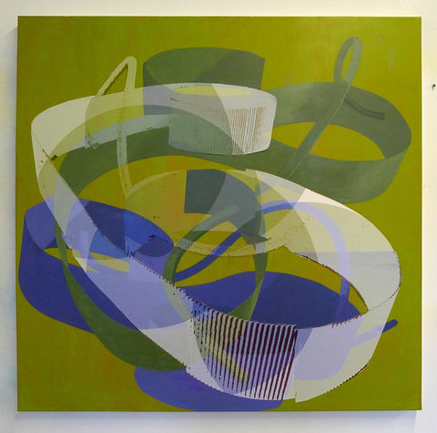 Big Yellow Green
Acrylic paint and photo paper on panel 48 x 48