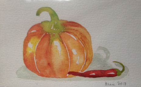 "Pumpkin and Pepper" Annie Onursan