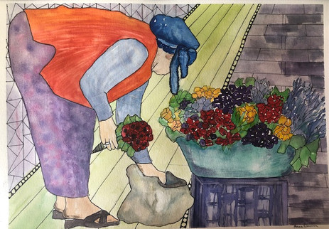 "Flower Seller" Annie Onursan