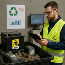 Nuovo formato UE per i dati sui rifiuti di batterie: impatti per il cleaning professionale