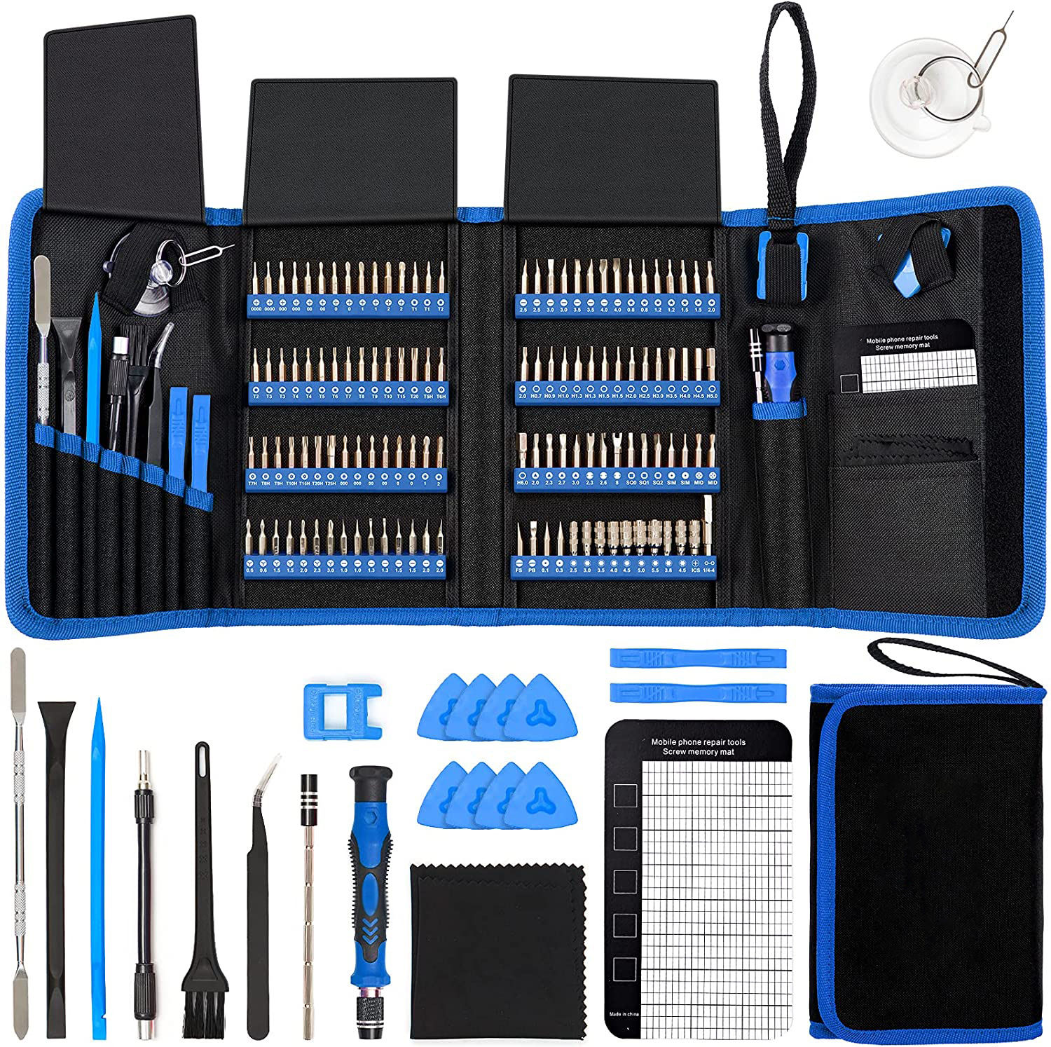 142-in-1 Screwdriver Set with Multiple Heads and Types