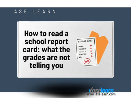 How to read a school report card: what the grades are not telling you