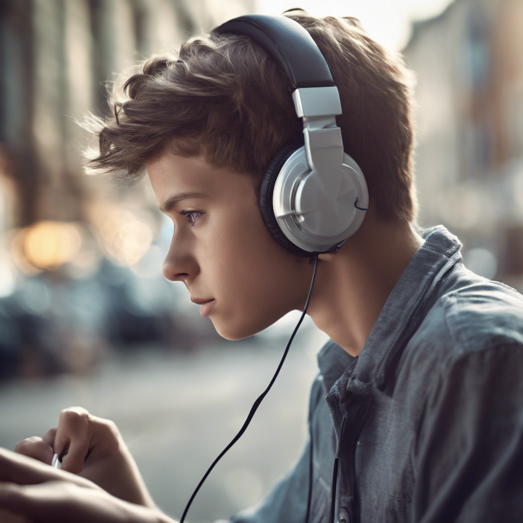 Teenager Listening to Music