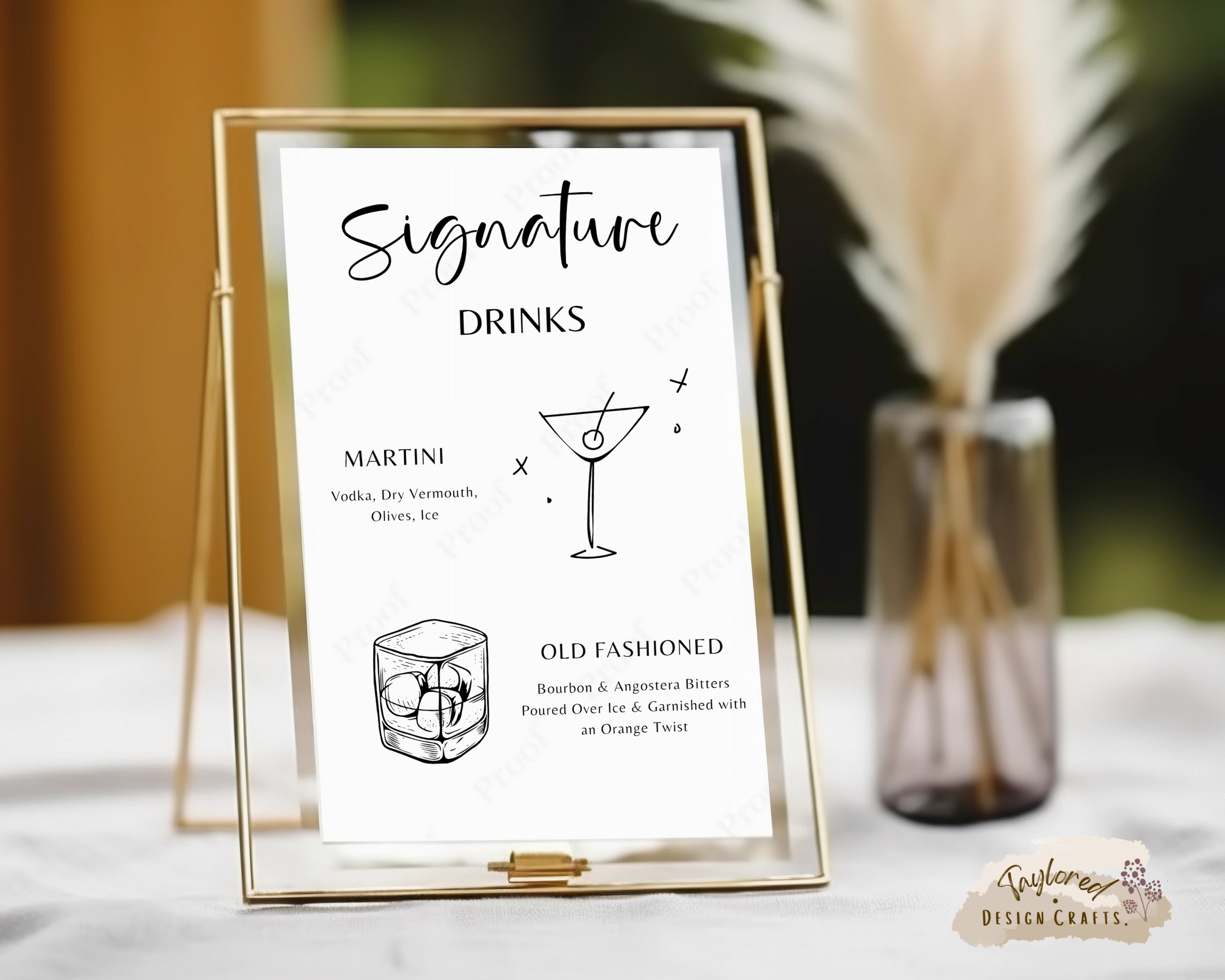 Signature Drink Sign