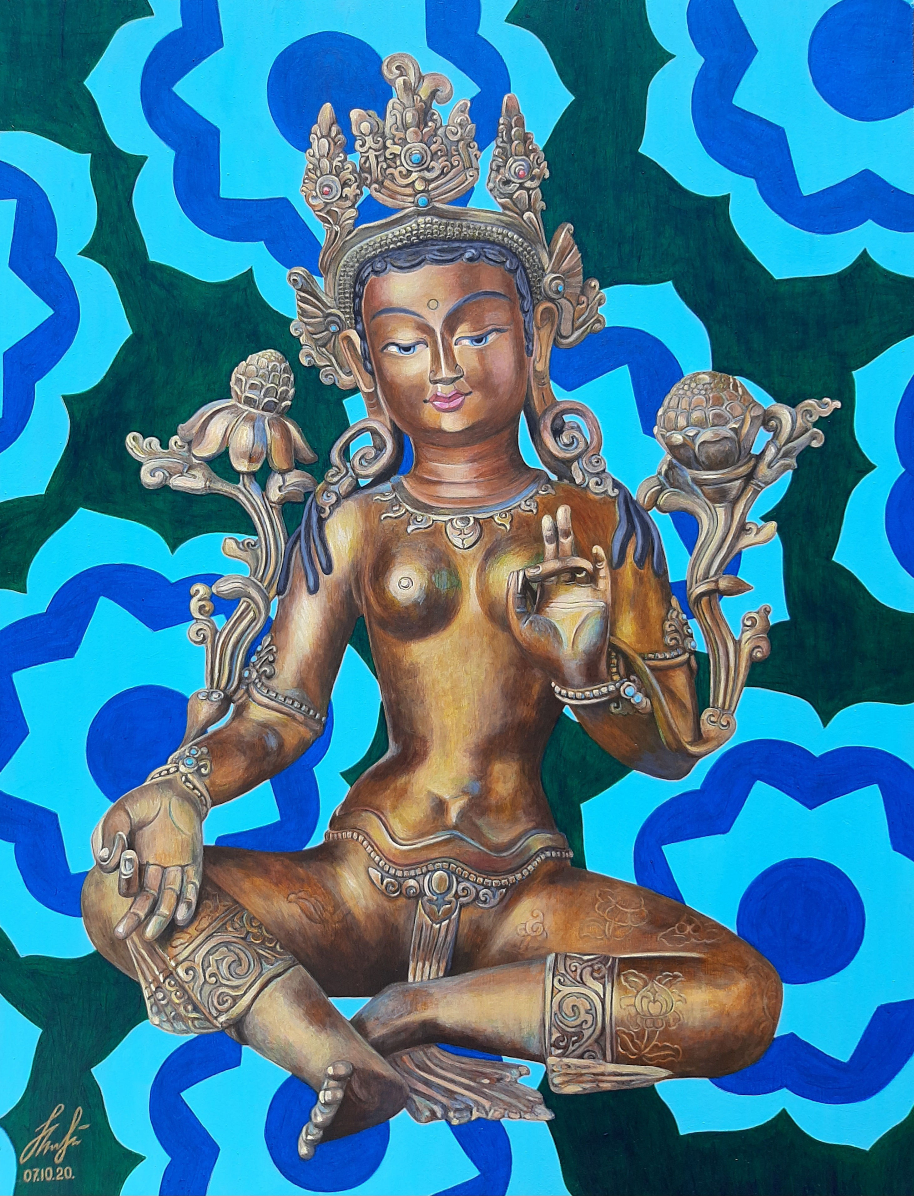 "Green Tara". "Зеленая Тара".