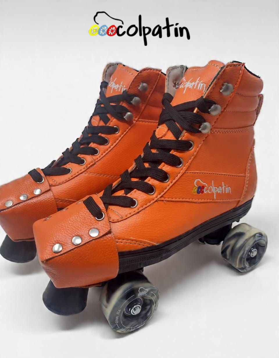 Miniatura: PATINES TRADICIONALES BOTA RETRO NARANJA