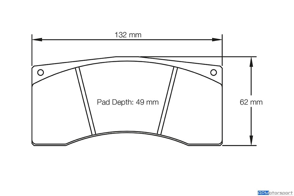Thumbnail: G82 M4 GT4+GT3/ M6 GT3 - Rear Brake Pads (25mm)