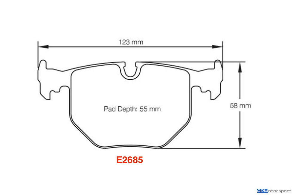 Pagid RSL29 - E2685 - E46 M3/ CSL - Rear (OEM Caliper)